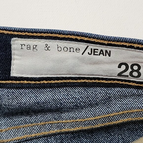 Rag & Bone Dark Wash Stretch Denim High Rise Skinny Jeans - Picture 6 of 8